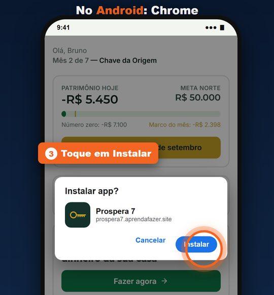 Confirme em "Instalar"
