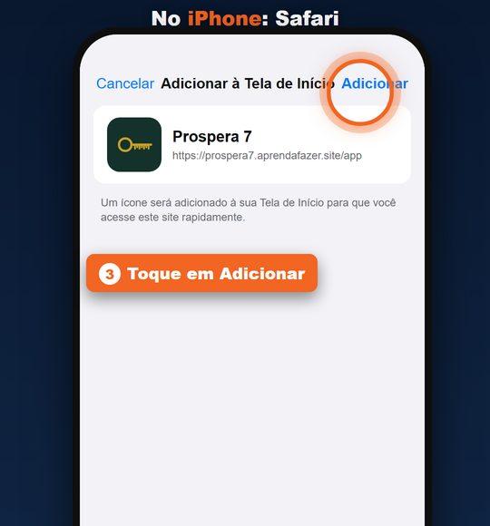 Confirme em "Adicionar"